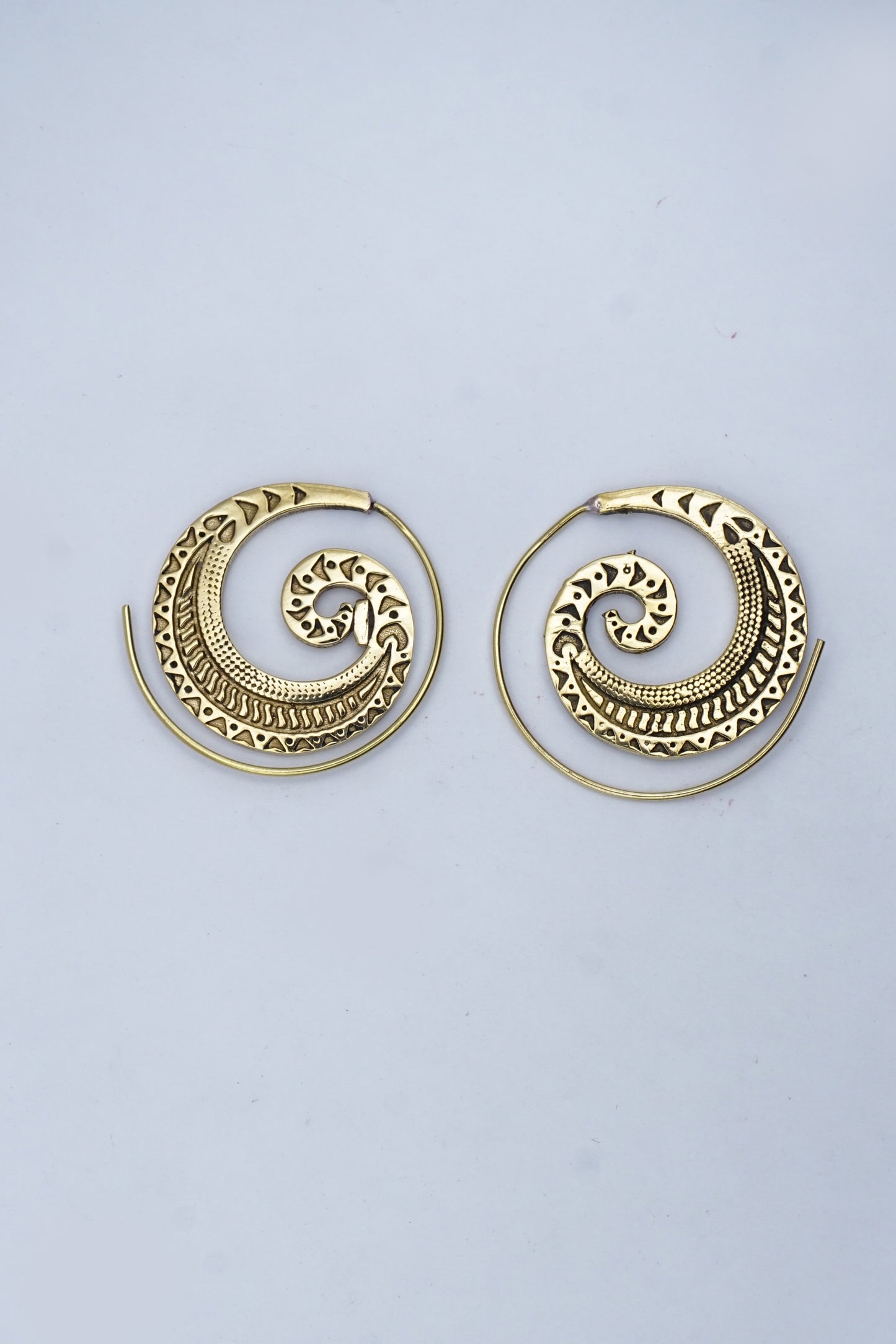 Detailed Spiral Earrings