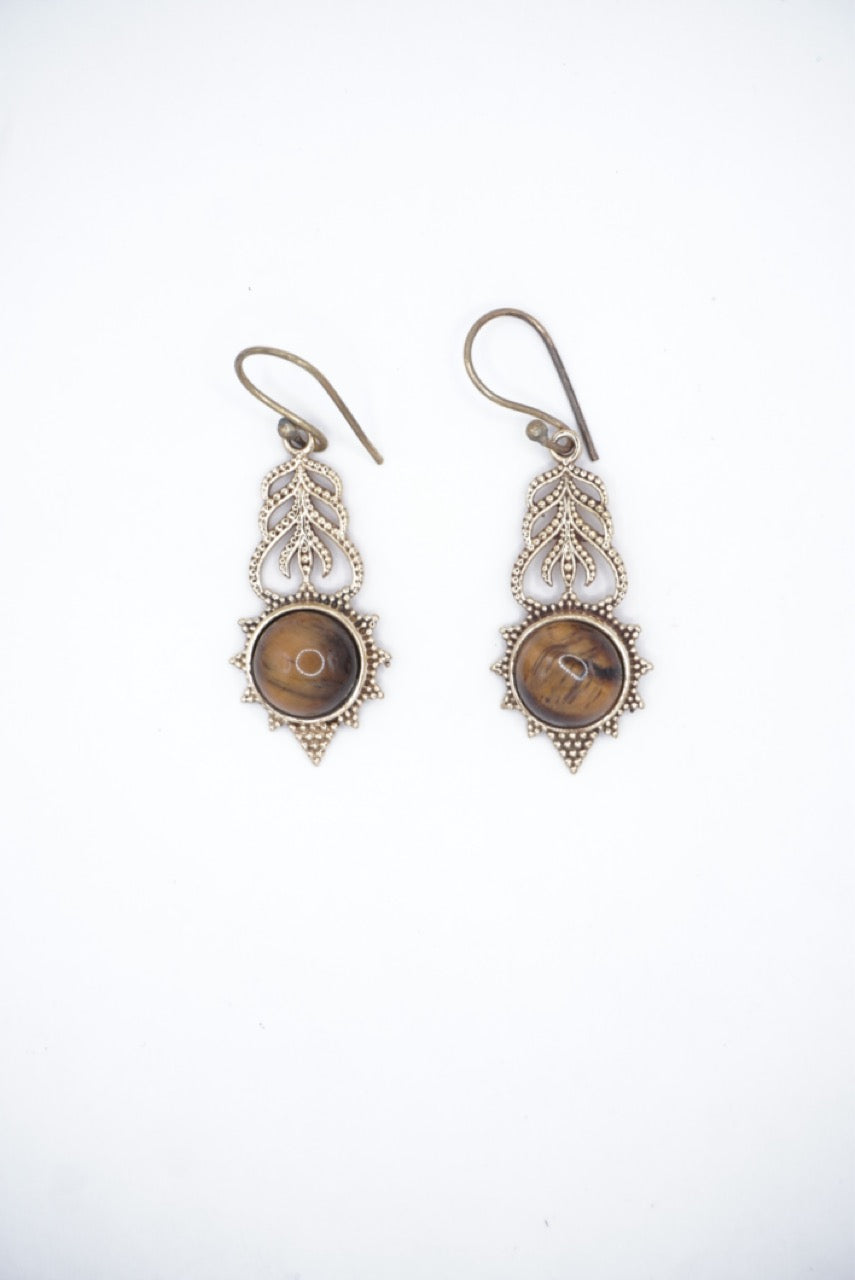 Surya Stone Dangle Earrings