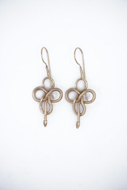 Knott Snake Dangle Earrings Small