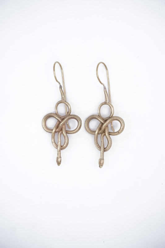 Knott Snake Dangle Earrings Small