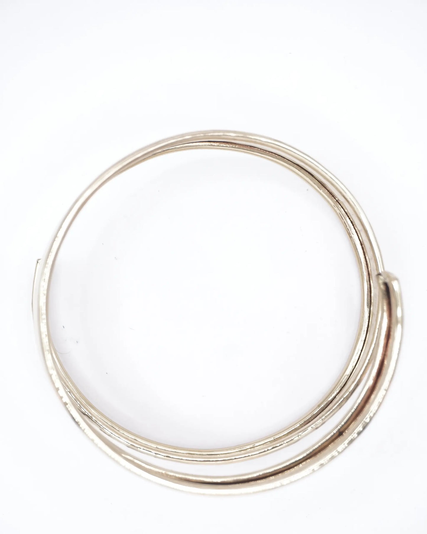 Hand Forged Dimple Brass Arm Bracelet