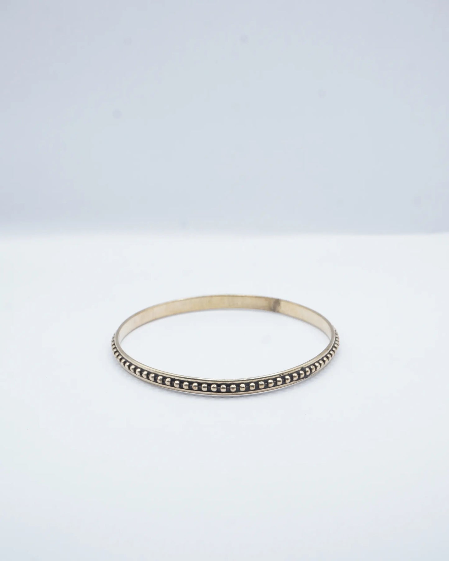 Round Bangle Brass Bracelet