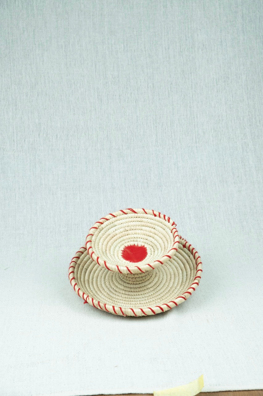 Crimson Stitch Nut Platter L