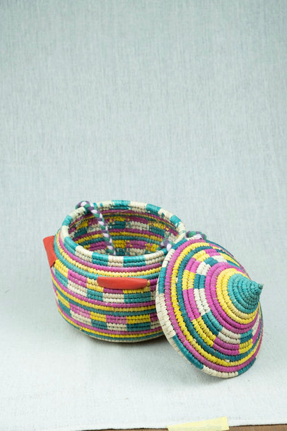 Bohemian Bliss Palm Wicker Bowl M