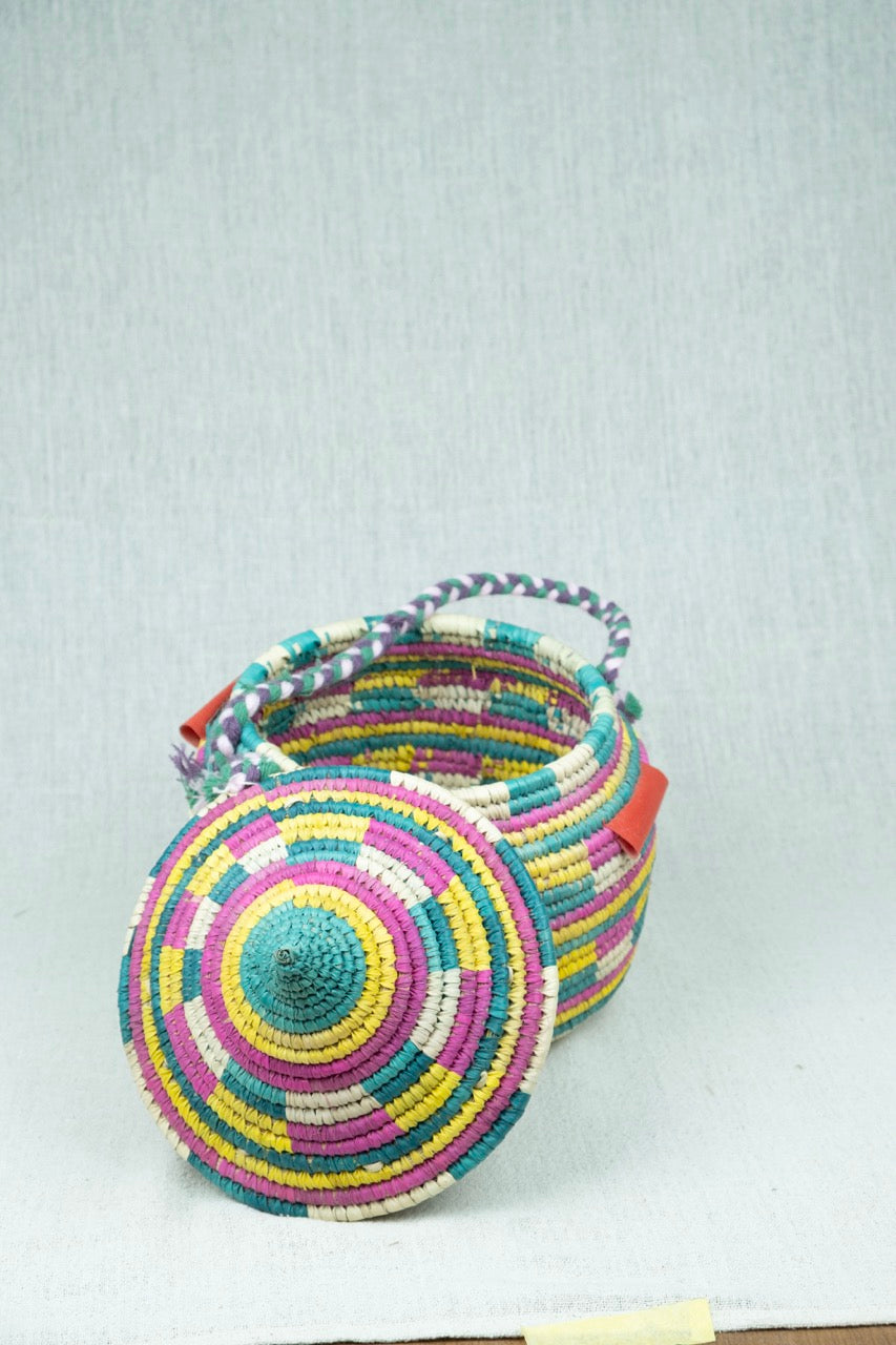 Bohemian Bliss Palm Wicker Bowl M