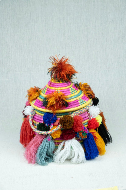 Mankoosha Palm Wicker Bowl L