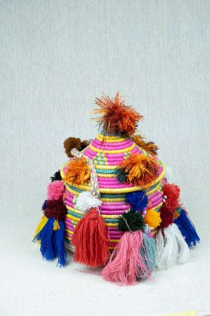 Mankoosha Palm Wicker Bowl L