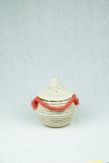 Sunset Touch Palm Wicker Bowl S