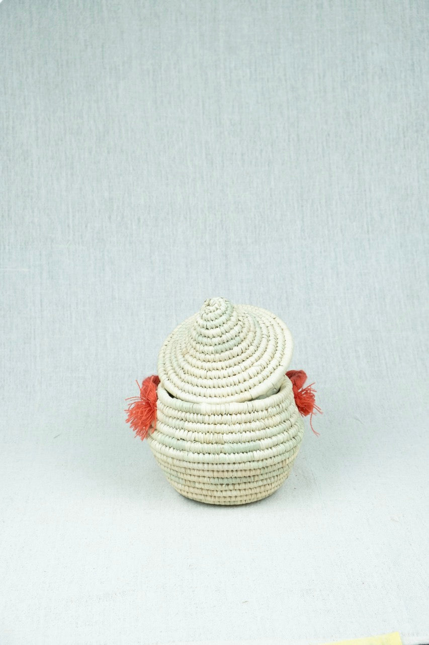 Sunset Touch Palm Wicker Bowl S