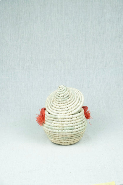 Sunset Touch Palm Wicker Bowl S