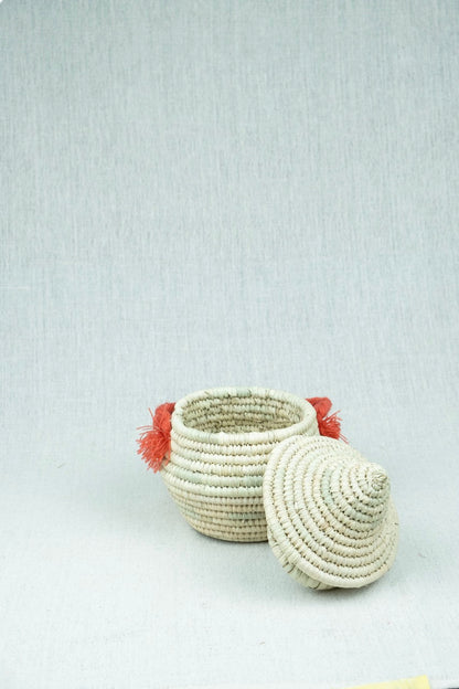 Sunset Touch Palm Wicker Bowl S