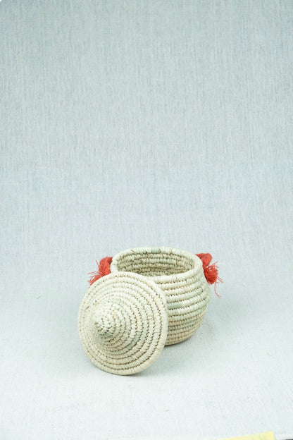 Sunset Touch Palm Wicker Bowl S