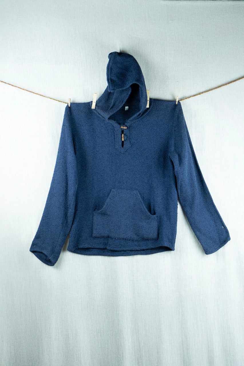 Navy Blue Hemp Hoodie
