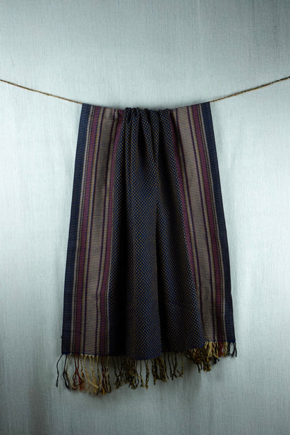 Roho Indigo Dotted Shawl