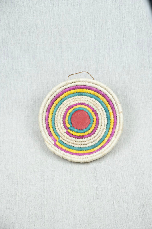 Fruitful Serenity Palm Wicker Plate S