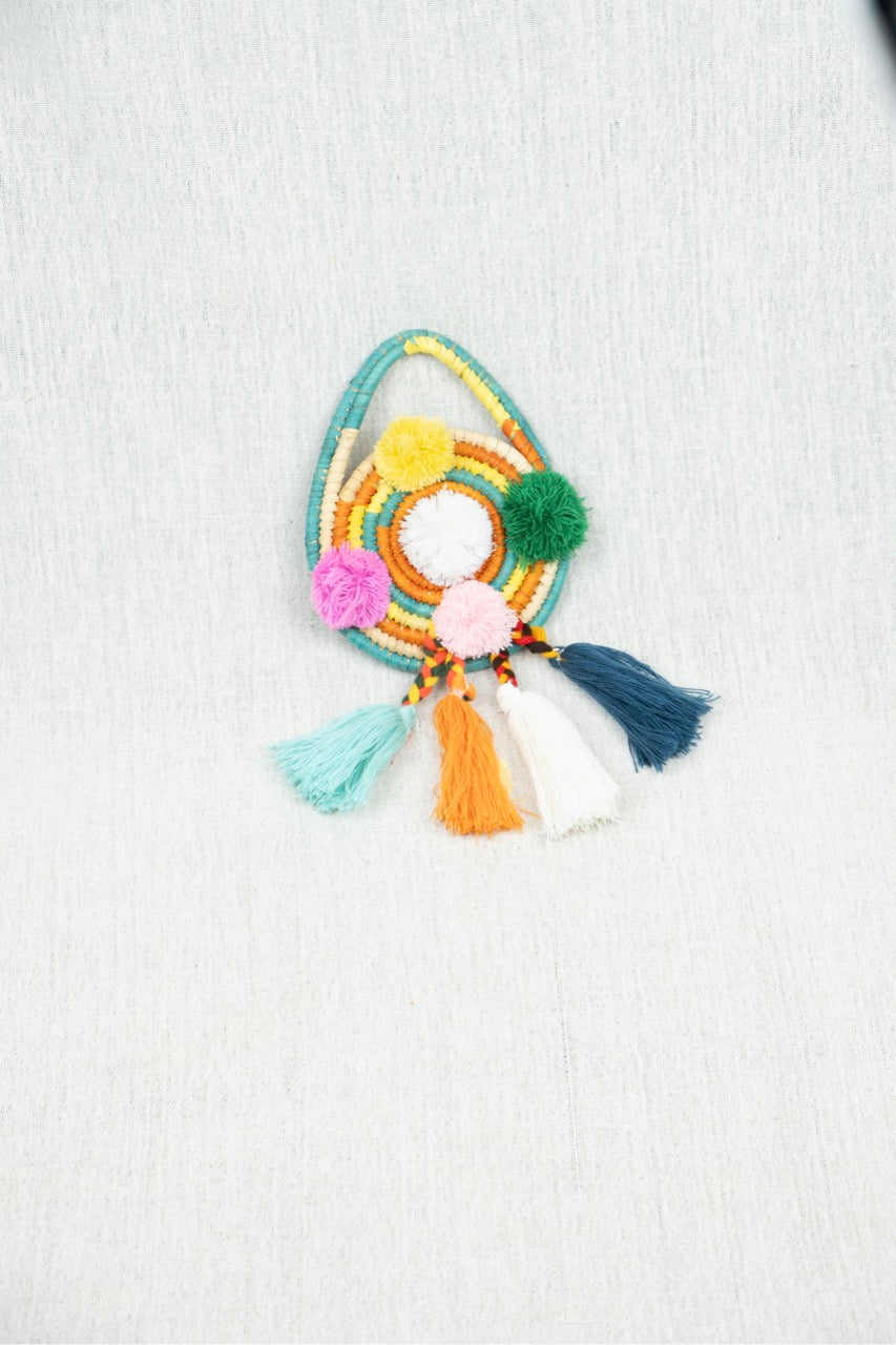 Golden Meadow Palm Wicker Wall Decorative M