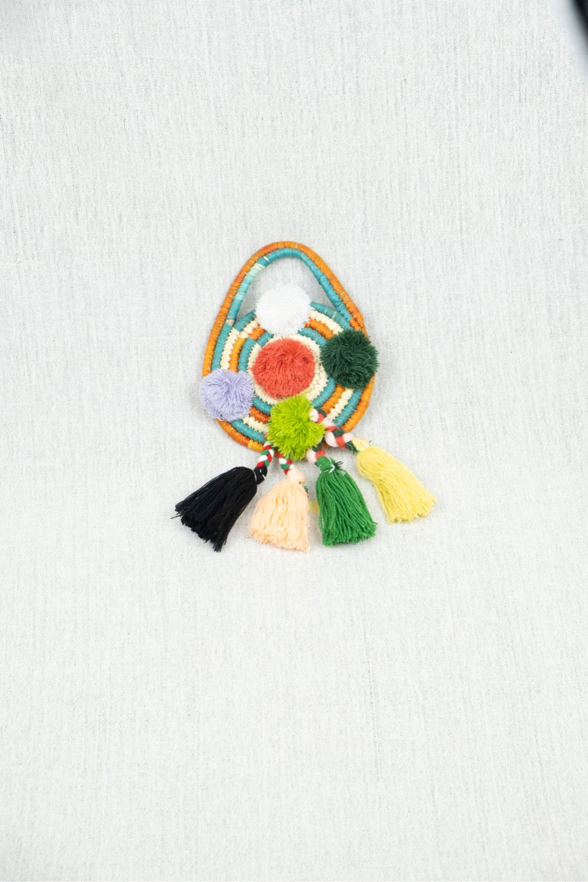 Peaceful Palette Palm Wicker Wall Decorative M