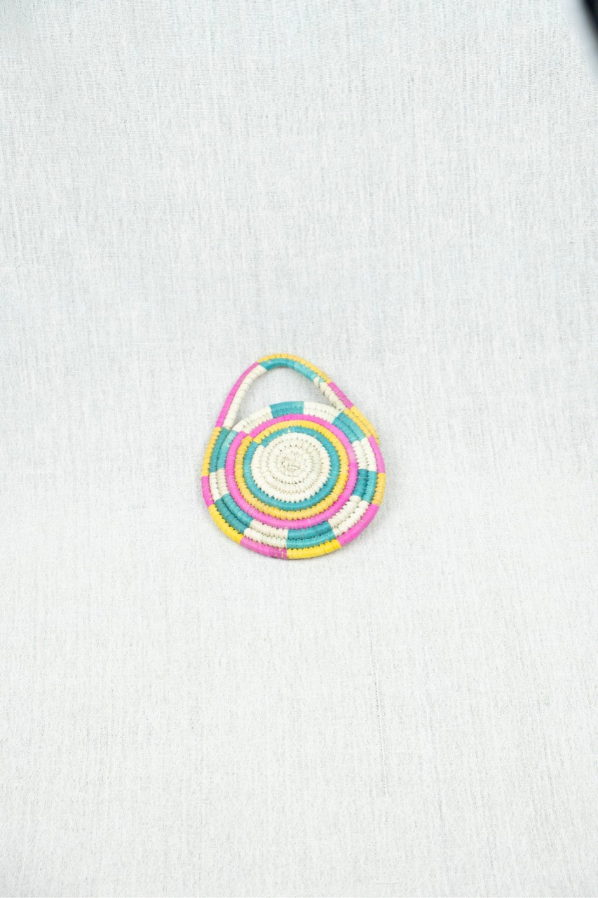 Eclectic Bloom Palm Wicker Wall Decorative  M