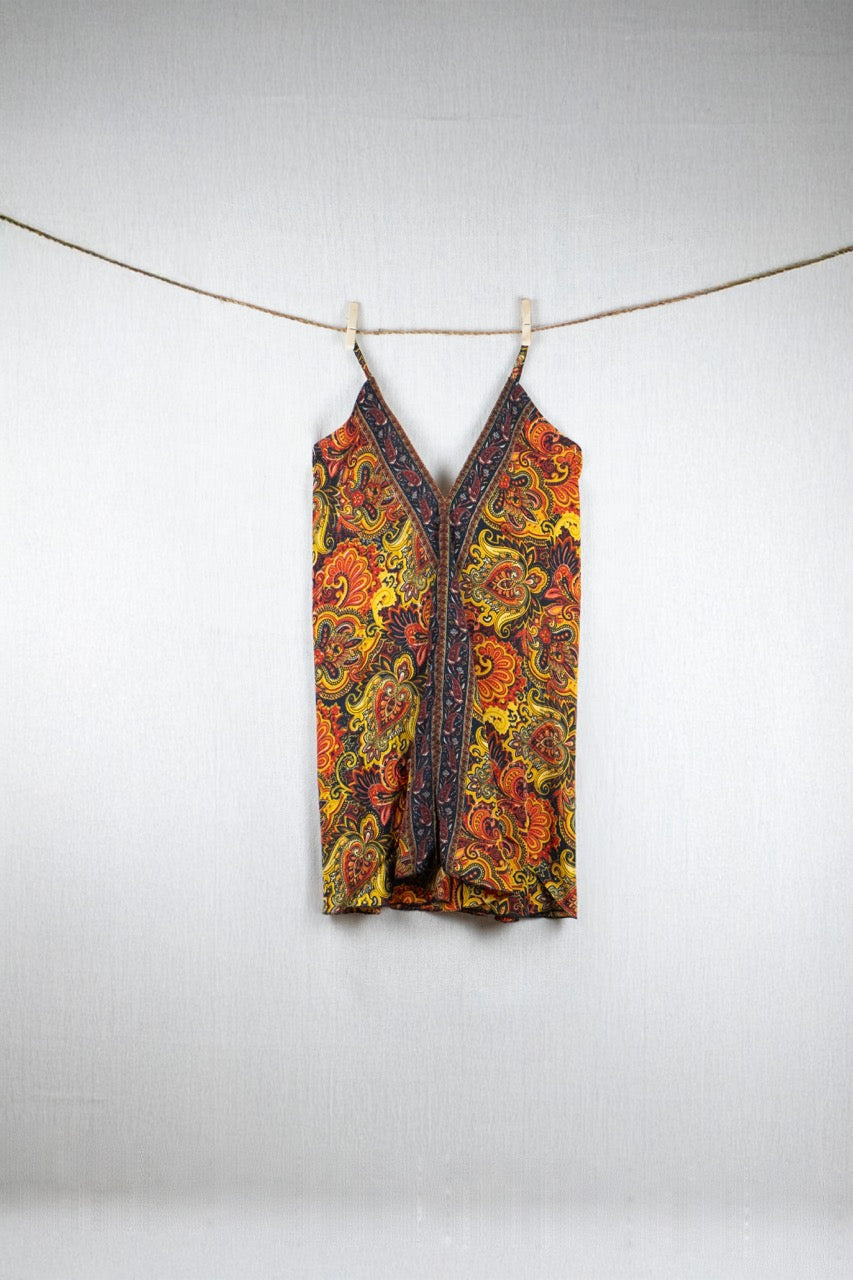 Obsidian Rose Silk Short Backless Dress