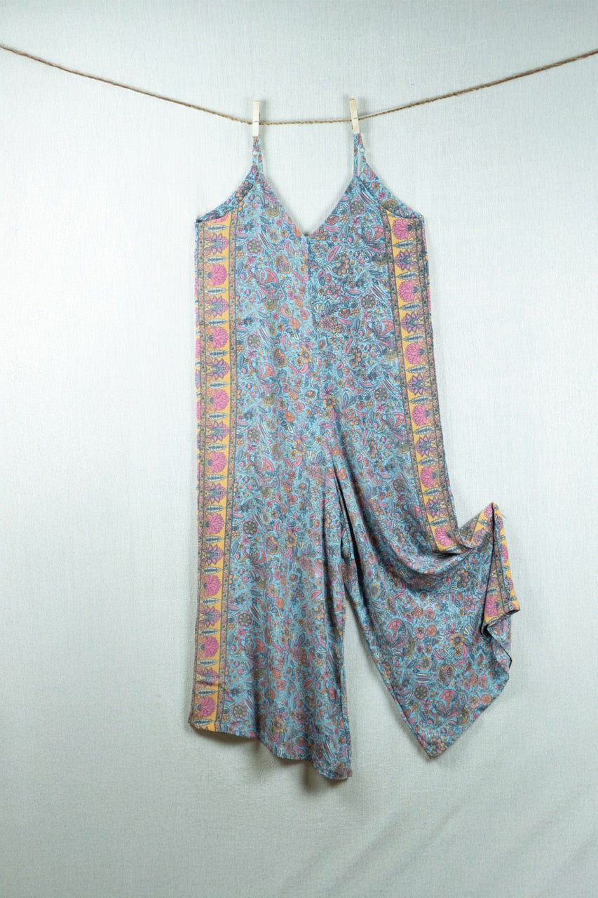 Sundar Blush Silk Jumpsuit