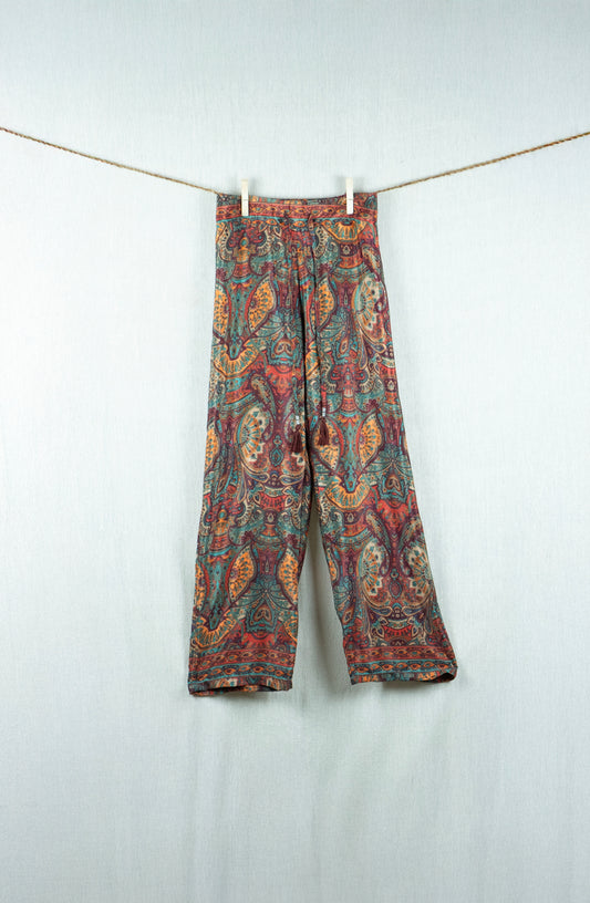 Ruby Spice Silk Pants