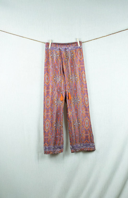 Saffron Spice Silk Pants