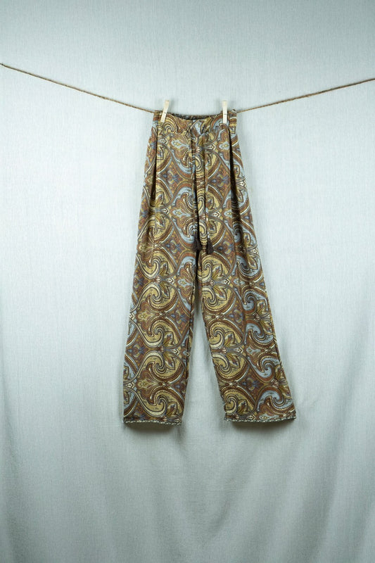Coffee Mist Silk Pants