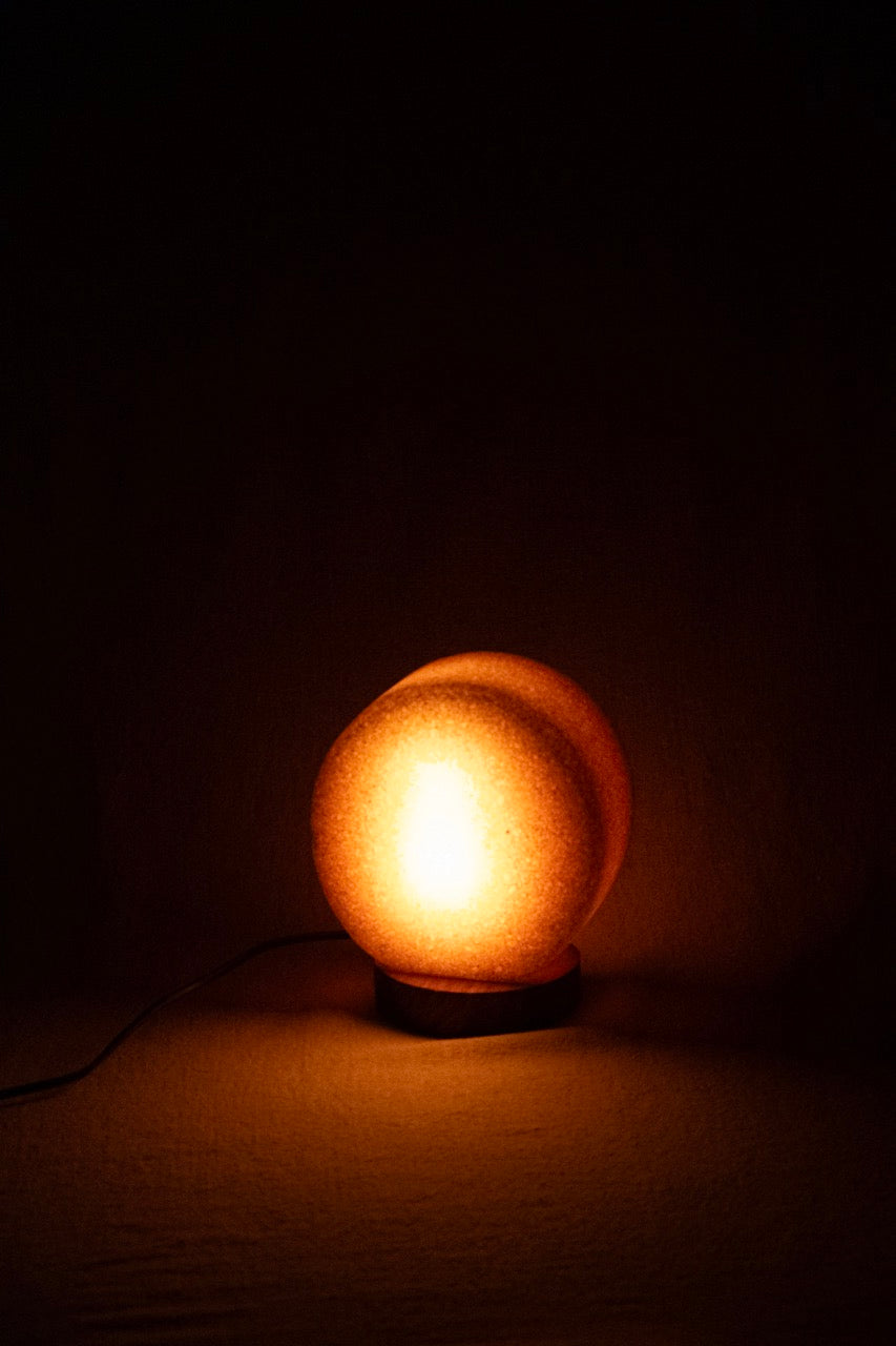 Moon Face Siwan Rock Salt Lamp