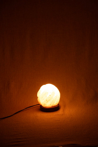 Small Spiral Siwan Rock Salt Lamp