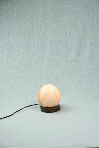 Small Spiral Siwan Rock Salt Lamp