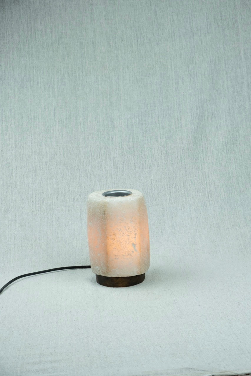 Cylindrical Siwan Rock Salt Lamp