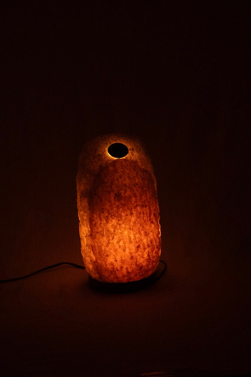Mountain Wall Siwan Rock Salt Lamp - with Oil diffuser