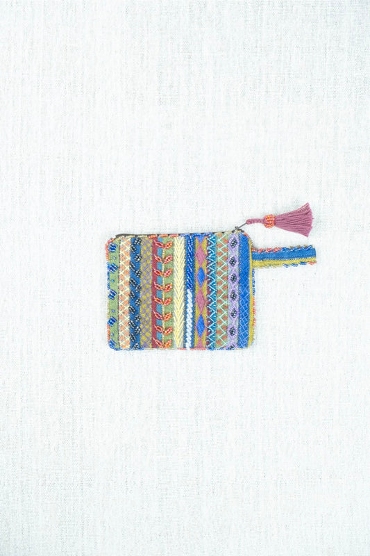 Threaded Harmony Hand Embroidered Pouch