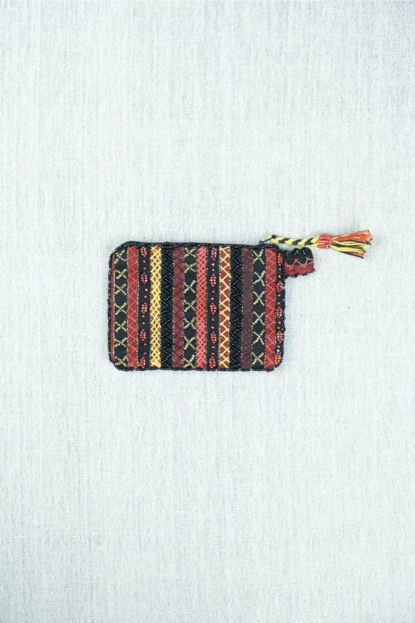 Desert Flame Hand Embroidered Pouch