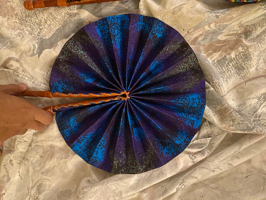 Shujaa Kenyan Leather Hand Fan