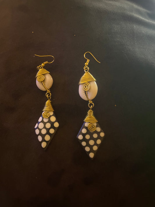 Polka Kenyan Ivory Earring