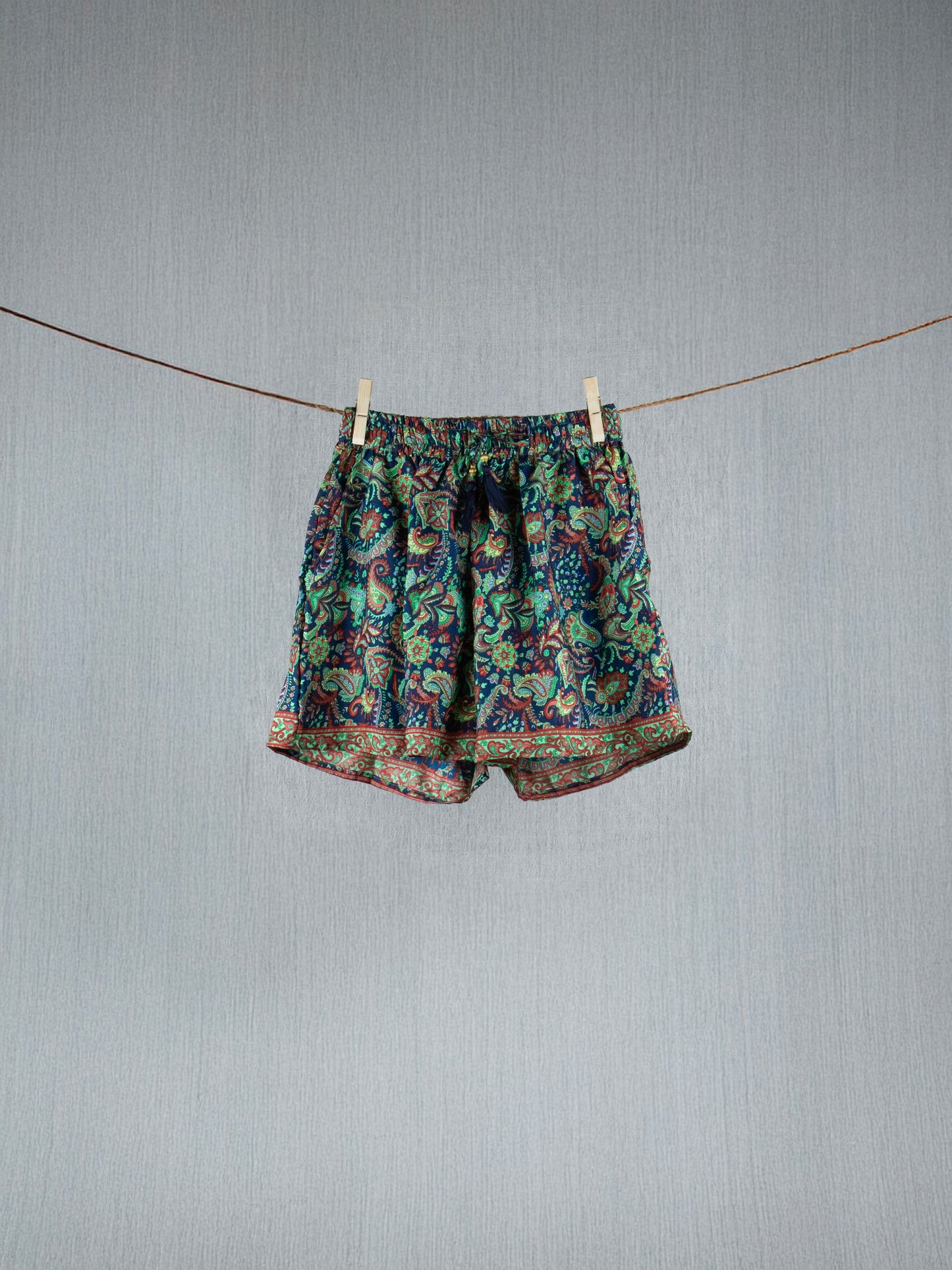 Luxe Noir Crepe Silk Shorts