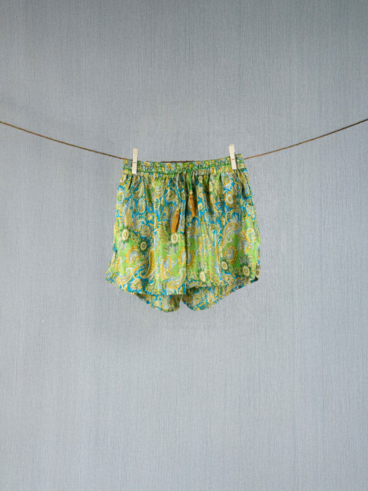 Sapphire Pines Crepe Silk Shorts