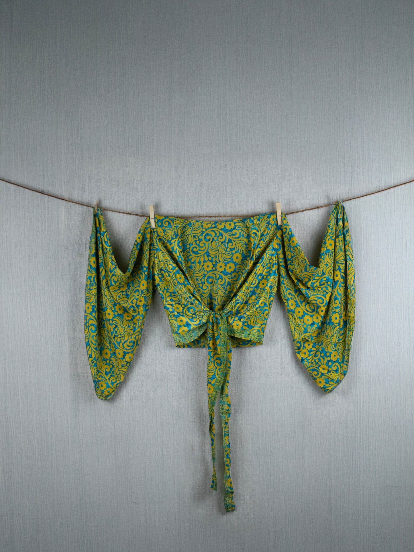 Cascading Petals  Crepe Silk Top