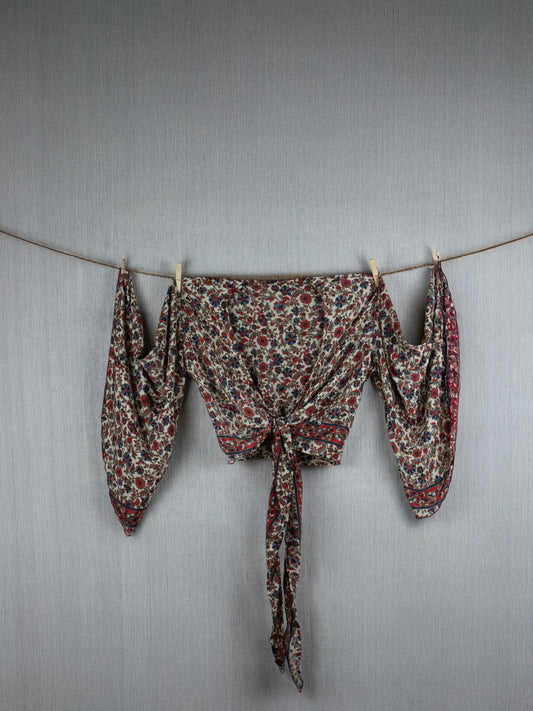 Whispering Blooms Crepe Silk Top