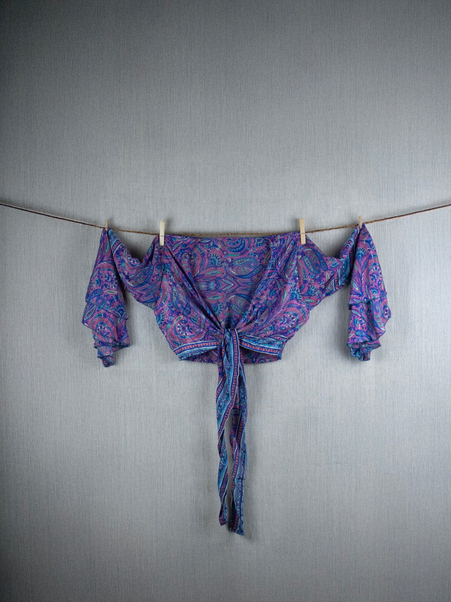 Flamingo Lagoon  Crepe Silk Top