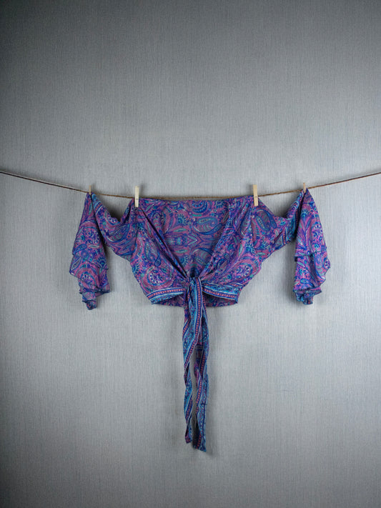 Flamingo Lagoon  Crepe Silk Top