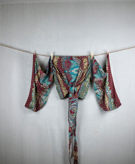 Sangria Serenity  Crepe Silk Set (pants + top)