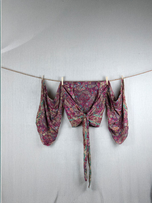 Sakura Serenity Crepe Silk Set (pants + top)