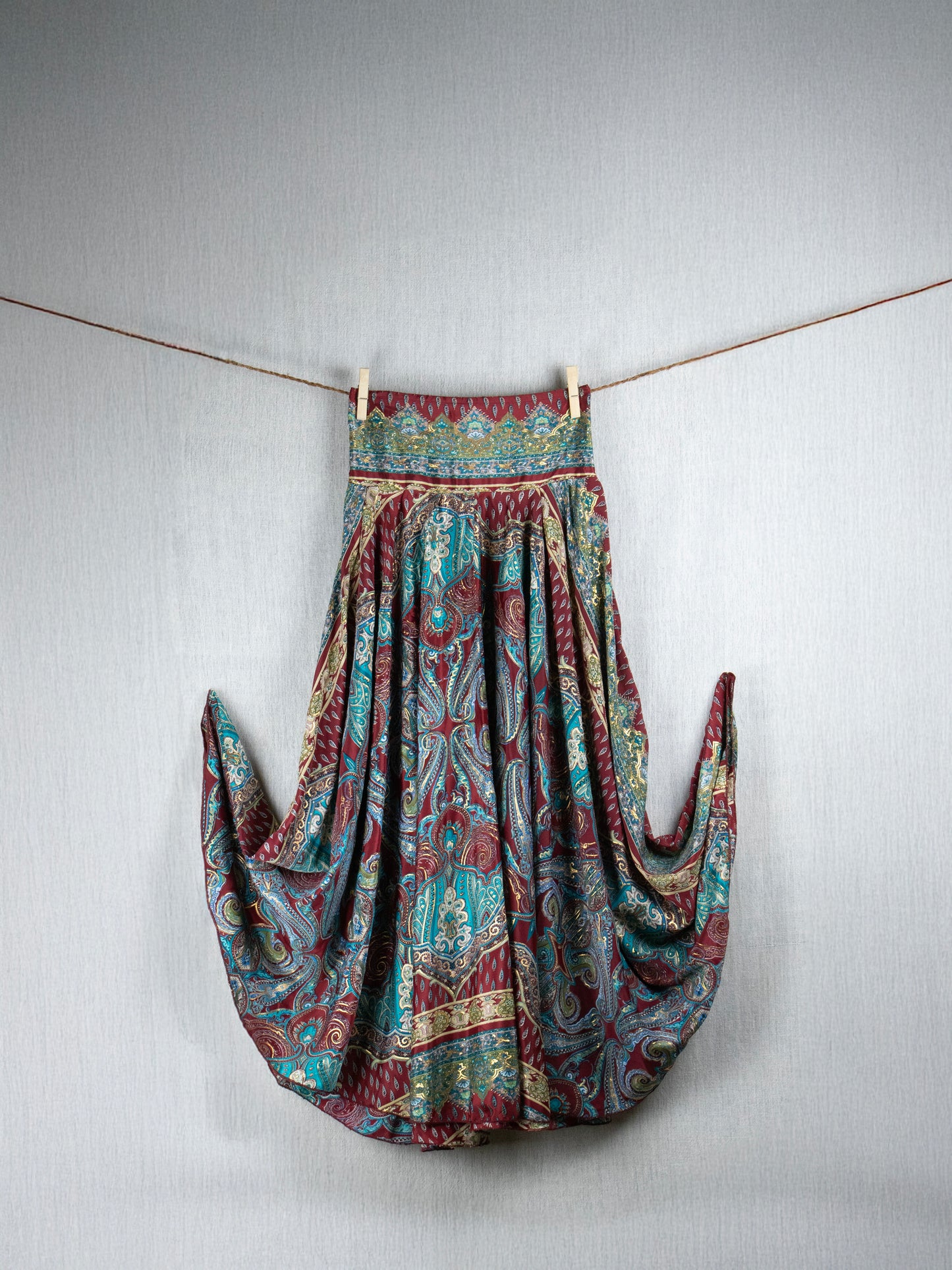 Sangria Serenity  Crepe Silk Set (pants + top)