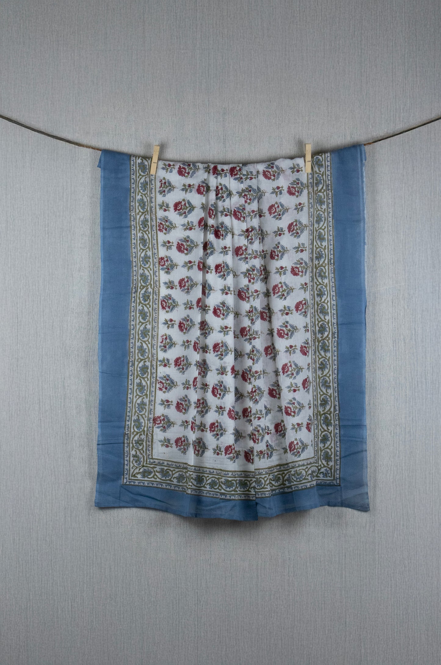 Elysian Flora Sarong - Hand block printed