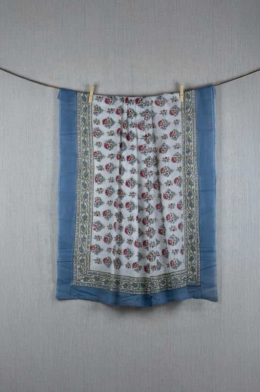 Elysian Flora Sarong - Hand block printed