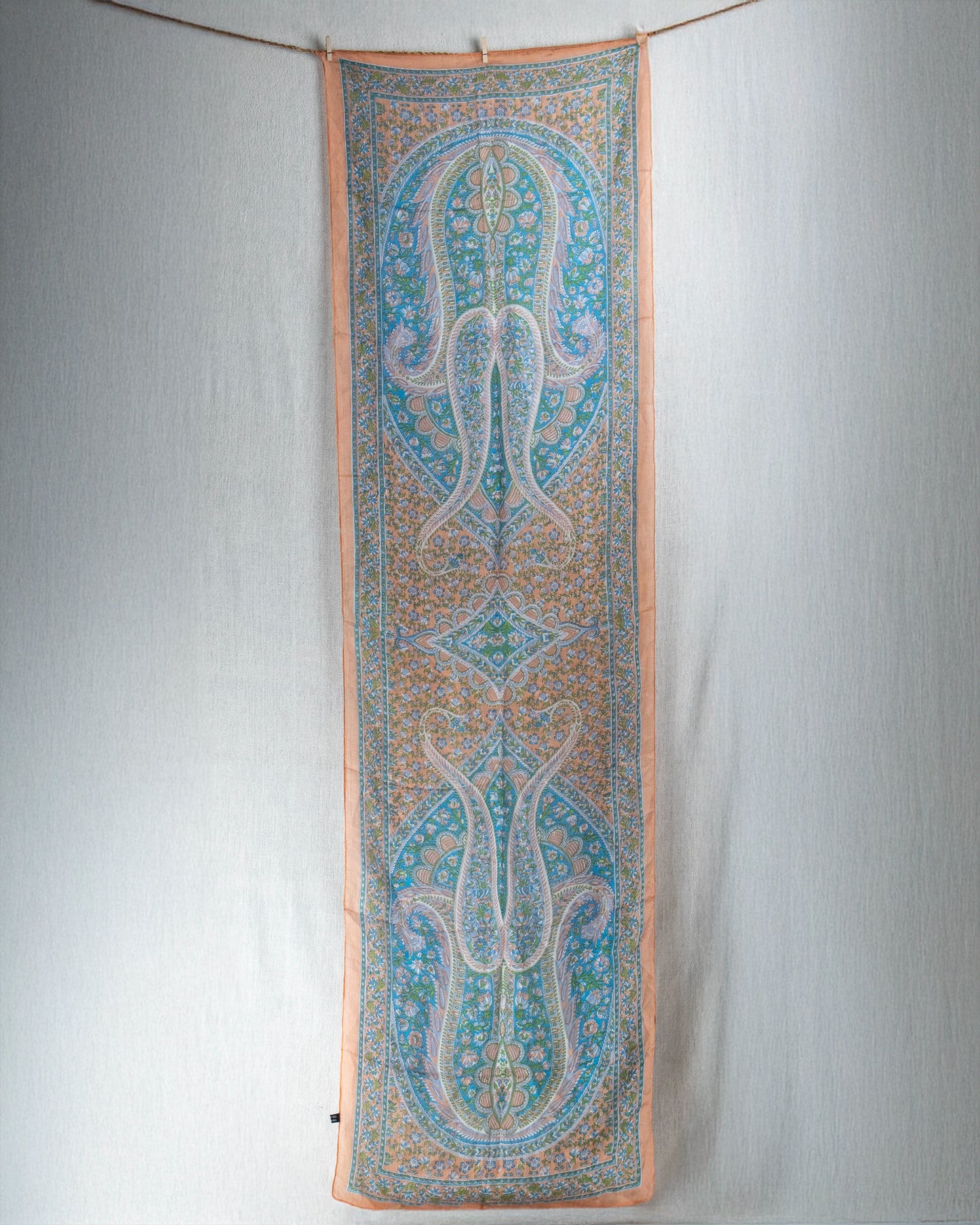 Pumpkin Field Pure Silk Scarf