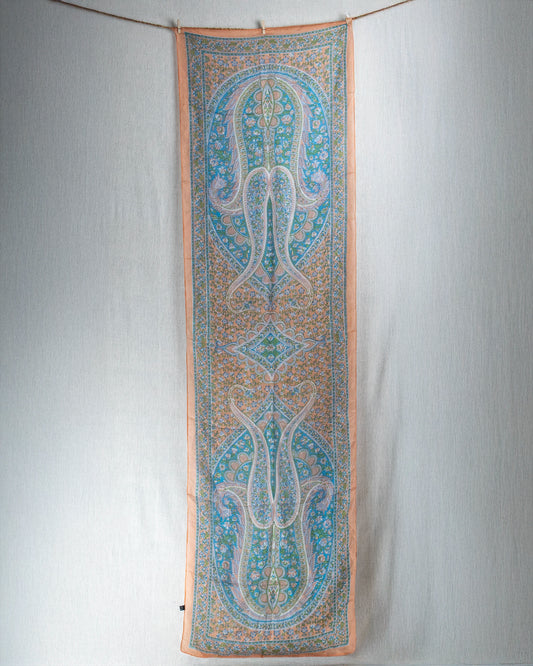 Pumpkin Field Pure Silk Scarf