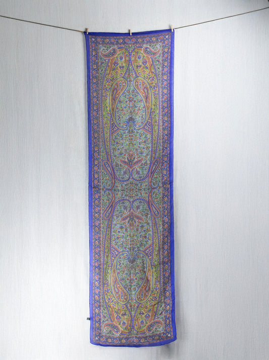 Teal Pure Silk scarf